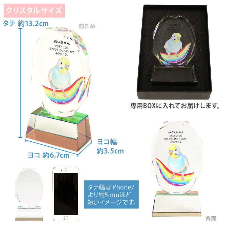 ペット 位牌 オーダーメイド 仏具 供養 可愛い クリスタル 小動物 おもいで うさぎ メモリアル 思いで 犬 猫 かわいい おしゃれ フォトフレーム 写真 ガラス