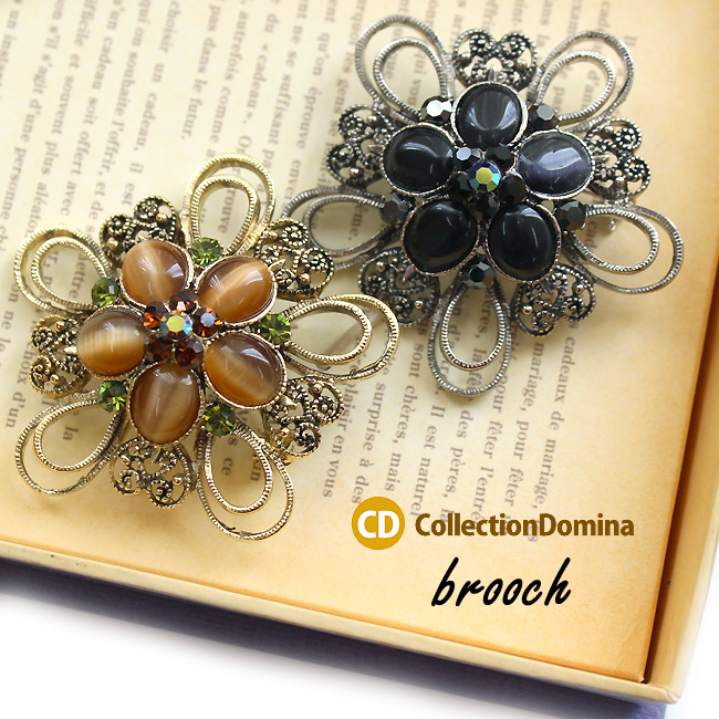 楽天市場】ピンブローチ カメオ風 ブローチ アンティーク風 女性