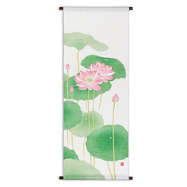 京都洛柿庵 手描き 色彩アラス 蓮見の朝 夏季の据物 暑中叩扉 盛夏 調和今風の デコレーション 和風 いなせ ステッキ 酒肆 四季 手染め 麻 夏 Pasadenasportsnow Com