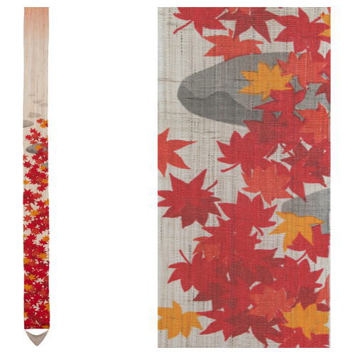 京都洛柿庵 秋の飾り 手描き 細タペストリー 紅葉狩り もみじ 細タペ｜逸品shopコレコレ