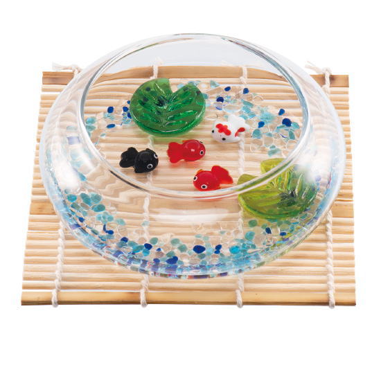 楽天市場】ガラス雑貨 インテリア ガラス細工 金魚鉢 浮き玉 浮草 浮玉