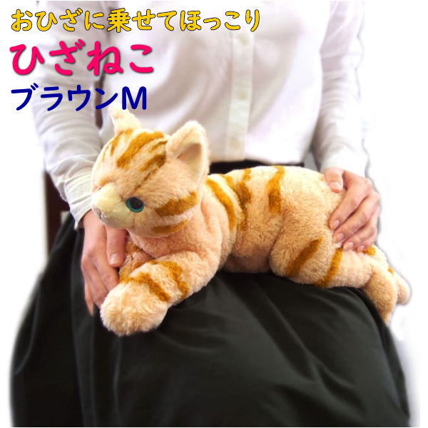 楽天市場】【サンレモン】ぬいぐるみ ひざねこ ブラウンSサイズ 膝