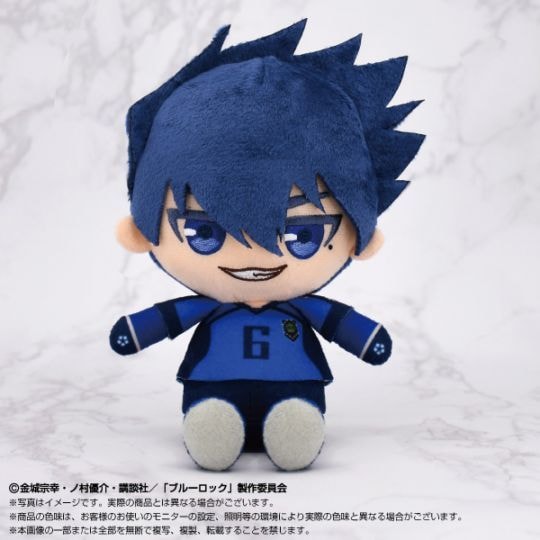 青いアニメキャラクターぬいぐるみ 約30cm アニメキャラクター ぬいぐるみ 青髪 - メルカリ