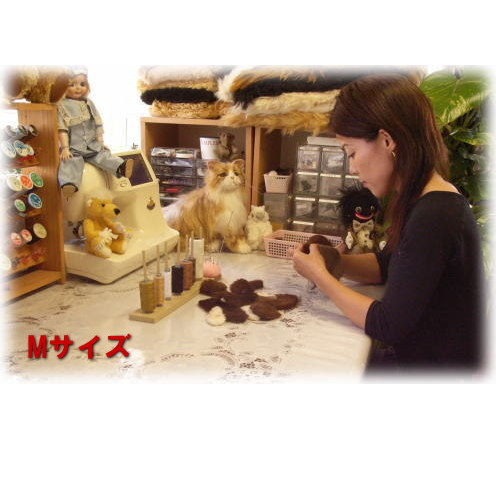 テディベア　ハンドメイド　作家様　未使用　保管品　犬　ぬいぐるみ pi's bear オリジナル テディベア ハンドメイド ぬいぐるみ くま