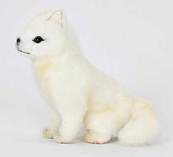 楽天市場】ハンサ【HANSA】ぬいぐるみ 白キツネ60cm ホッキョク