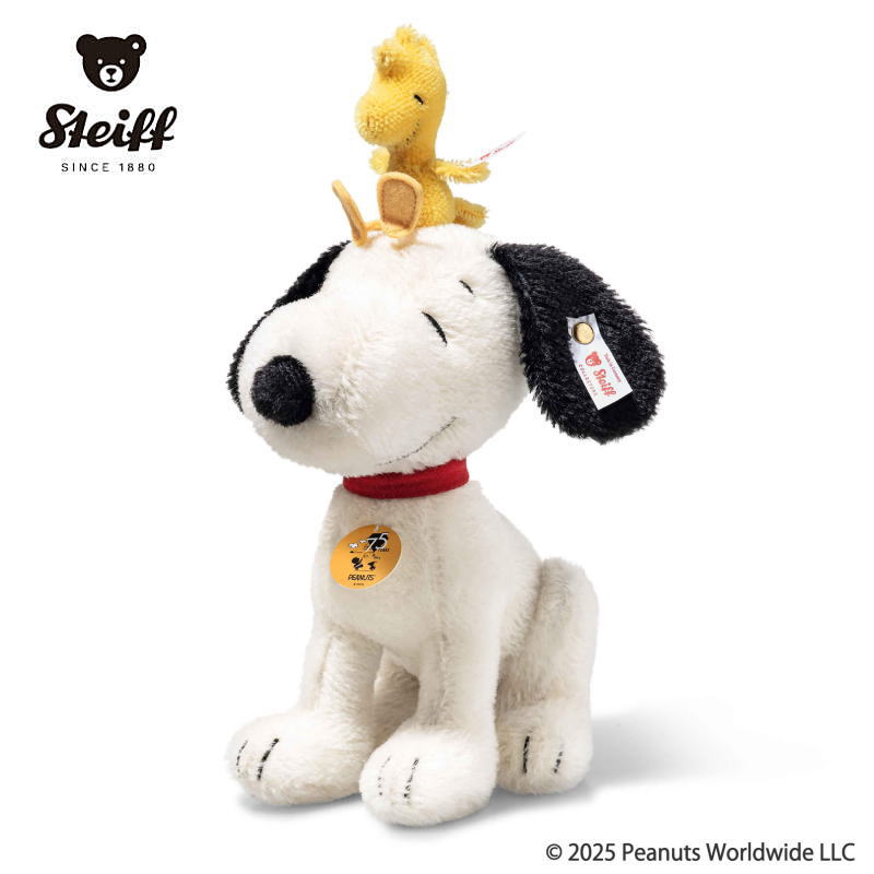 【シュタイフ正規販売店】 Steiff シュタイフ 世界限定 スヌーピーとウッドストック キャラクター 人気 かわいい ぬいぐるみ Peanuts 漫画 コミック