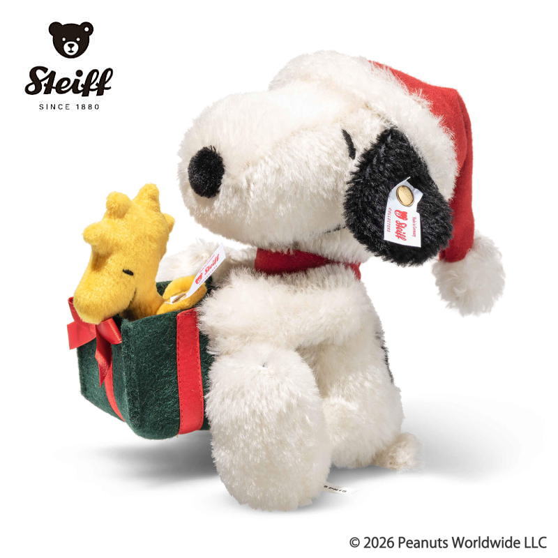 ご予約 10月入荷予定 【シュタイフ正規販売店】 Steiff シュタイフ 世界限定 スヌーピーとウッドストック クリスマス 16cm ぬいぐるみ X'mas 人気キャラクター|逸品shopコレコレ