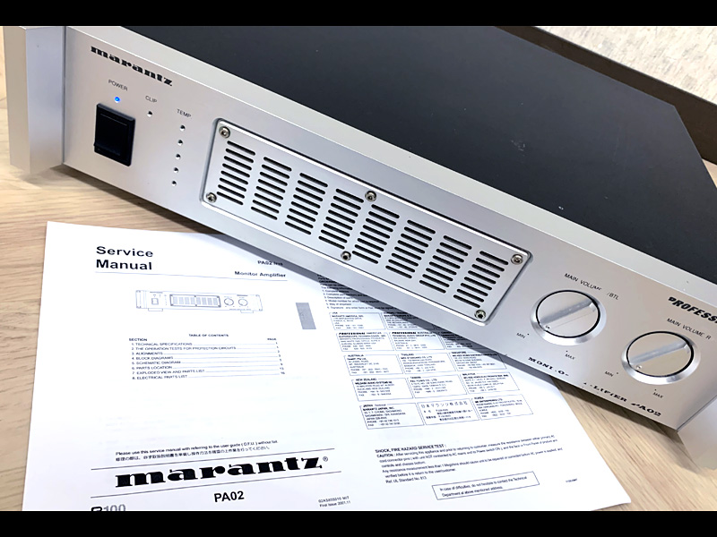 最大89％オフ！ 3R2491 marantz PROFESSIONAL PA02 パワーアンプ PA SR