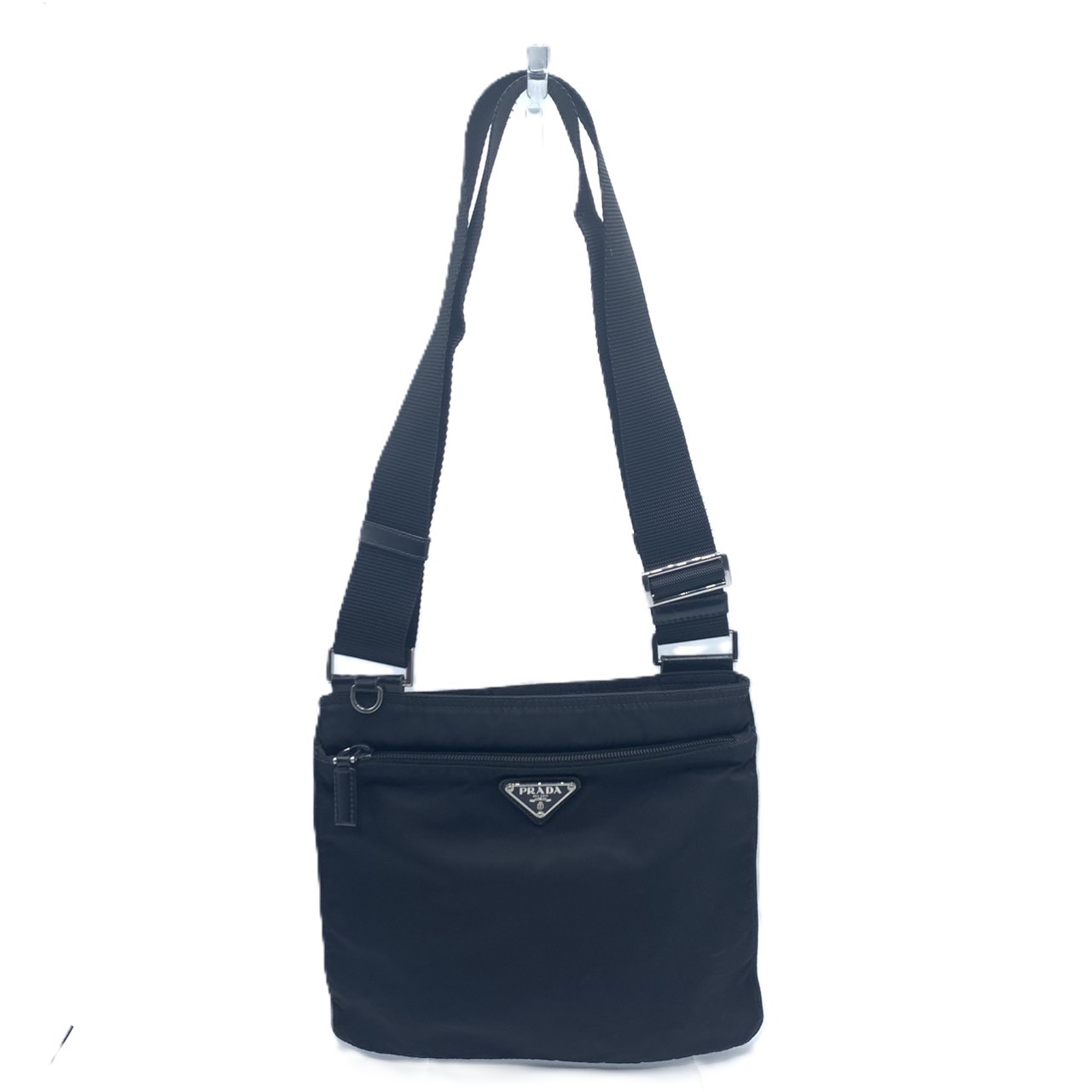 PRADA ブラック ナイロン ショルダーバッグ PRADA プラダ B6671 ショルダーバッグ ブラック ナイロン【205