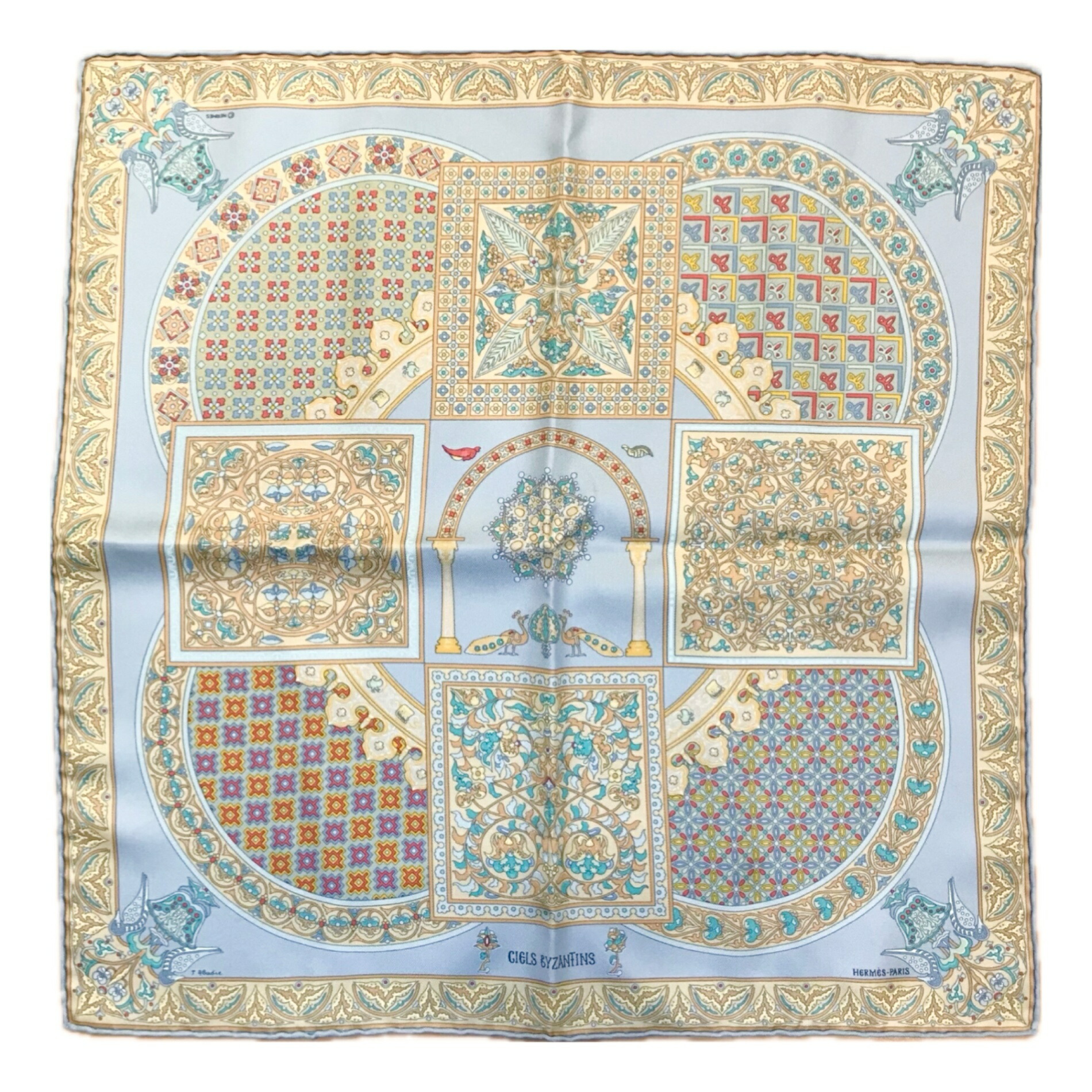 楽天市場】エルメス カレ45・CIELS BYZANTINSスカーフネックウェア