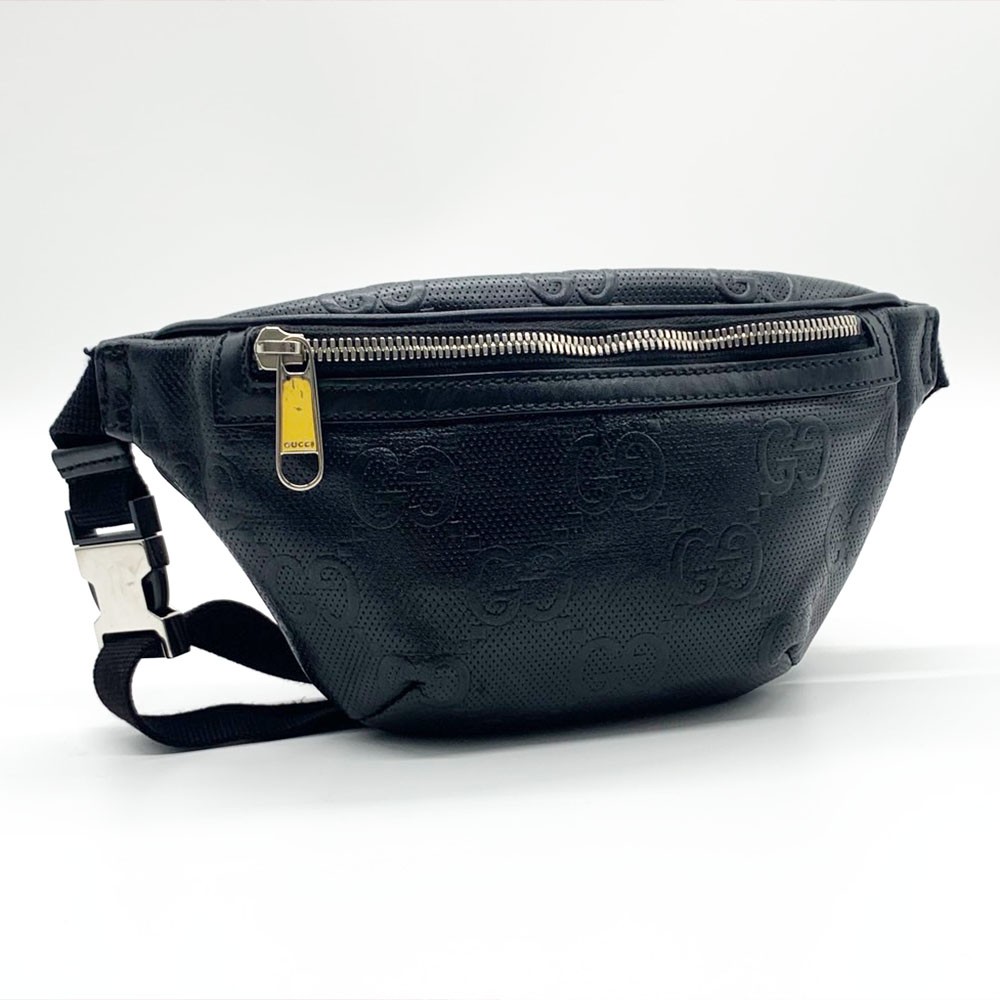 【美品】GUCCI グッチ GG シェリーライン ウエストバッグ　ボディバッグ グッチ(GUCCI)グッチ シェリーライン GGキャンバス ウエスト