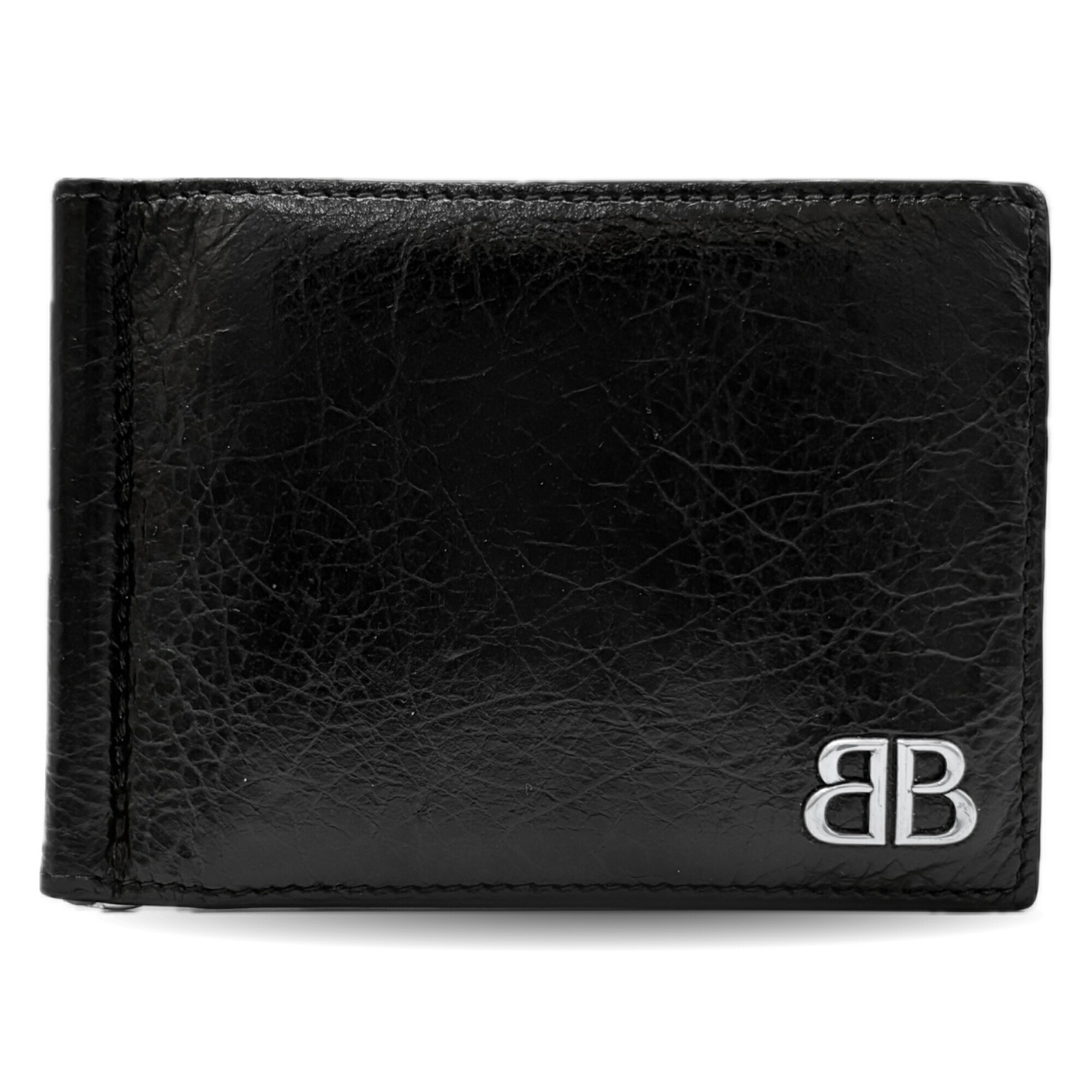 BALENCIAGA ブラック マネークリップ BALENCIAGA バレンシアガ マネークリップ 折り財布 ブラック