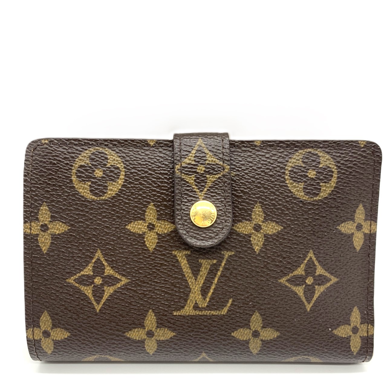 【美品】ルイヴィトン　USA限定　がま口コインケース　モノグラム　茶色 ルイヴィトン LOUIS VUITTON ポーチ モノグラム USA限定 がま口