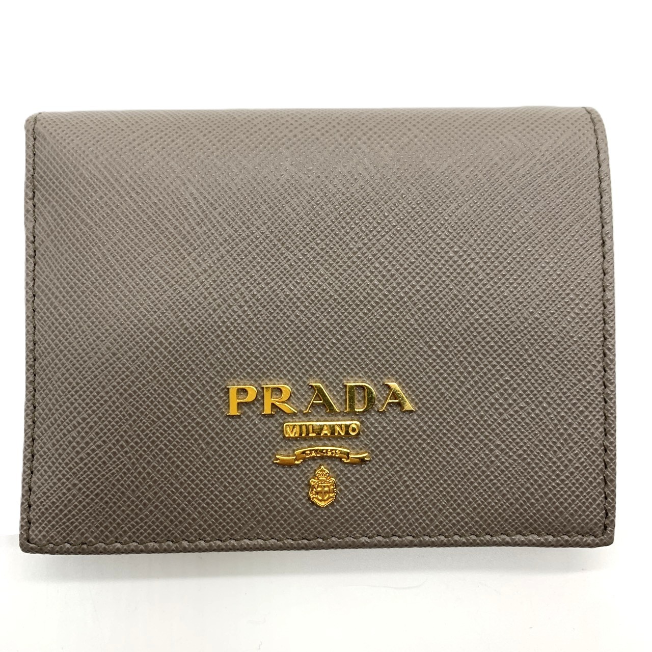 プラダ 二つ折り財布 レディース グレージュ マルチカラー 1MV204 PRADA Aランク｜コレクション神戸byブランドリッツ