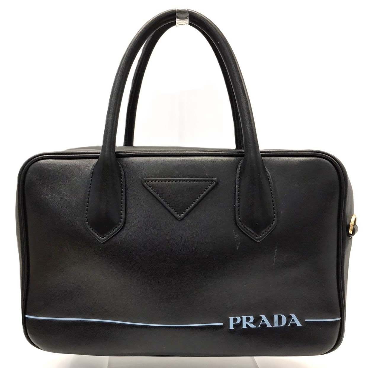 プラダ ミラージュ ハンドバッグ シティカーフ ブラック ロゴ レディス 91BB049 PRADA ABランク 中古｜コレクション神戸byブランドリッツ