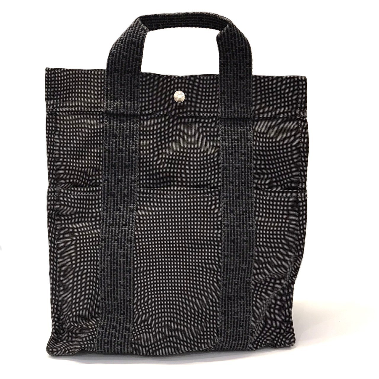 【この上なくお得!!クーポン券あり＆10％OFF】エルメス 叫び泣き伝達ルート 広告業MM 帆布 うしろ側容器に並べる 背嚢 サック 薄墨色 HERMES AB序列付ける 中古
