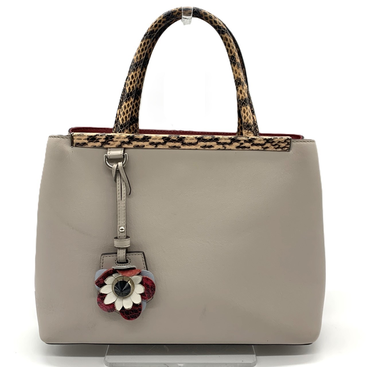 フェンディ プチトゥージュール ハンドバック ショルダーバッグ 2WAY ベージュ系 なめし革 レディース 8BH253 FENDI AB序列付ける