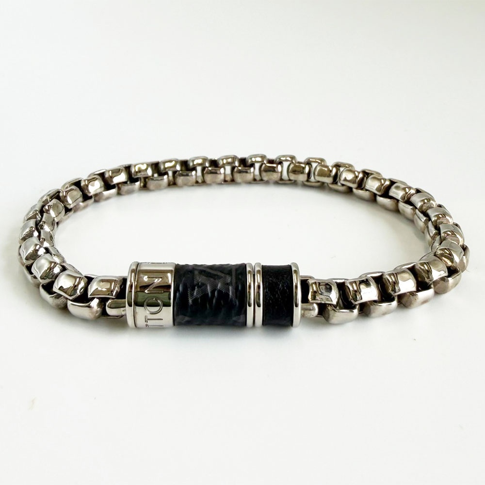 ルイヴィトン チェーン ブレスレット モノグラムエクリプス メンズ M62952 LOUIS VUITTON ABランク｜コレクション神戸byブランドリッツ
