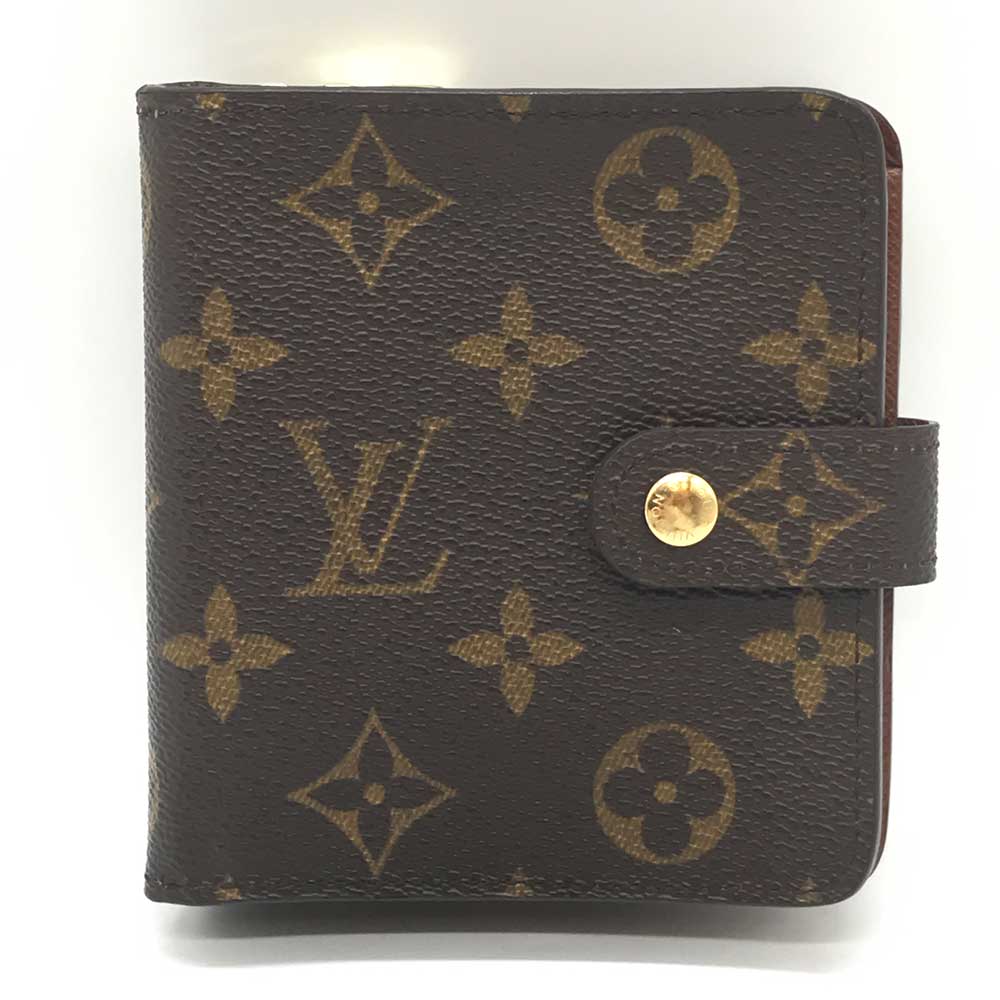 ルイヴィトン 財布 コンパクトジップ ミニ財布 2つ折り ABランク モノグラム M61667 LOUISVUITTON 中古 六甲道店