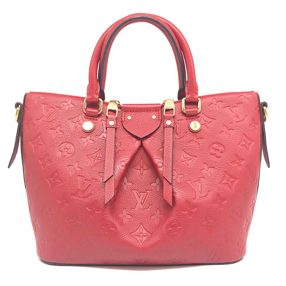 ルイヴィトン マザリーヌPM モノグラム アンプラント レッド レザー ゴールド金具 ハンドバッグ ショルダー 2WAY M50638 LOUIS VUITTON Aランク 中古 六甲道店