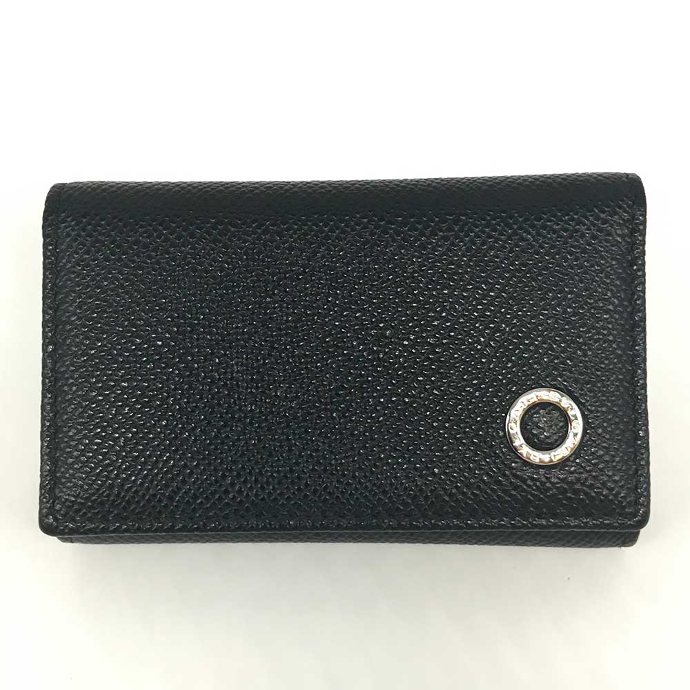 ブルガリ キーケース ブルガリブルガリマン グレインカーフ ブラック 282234 BVLGARI Aランク 中古 六甲道店｜コレクション神戸byブランドリッツ