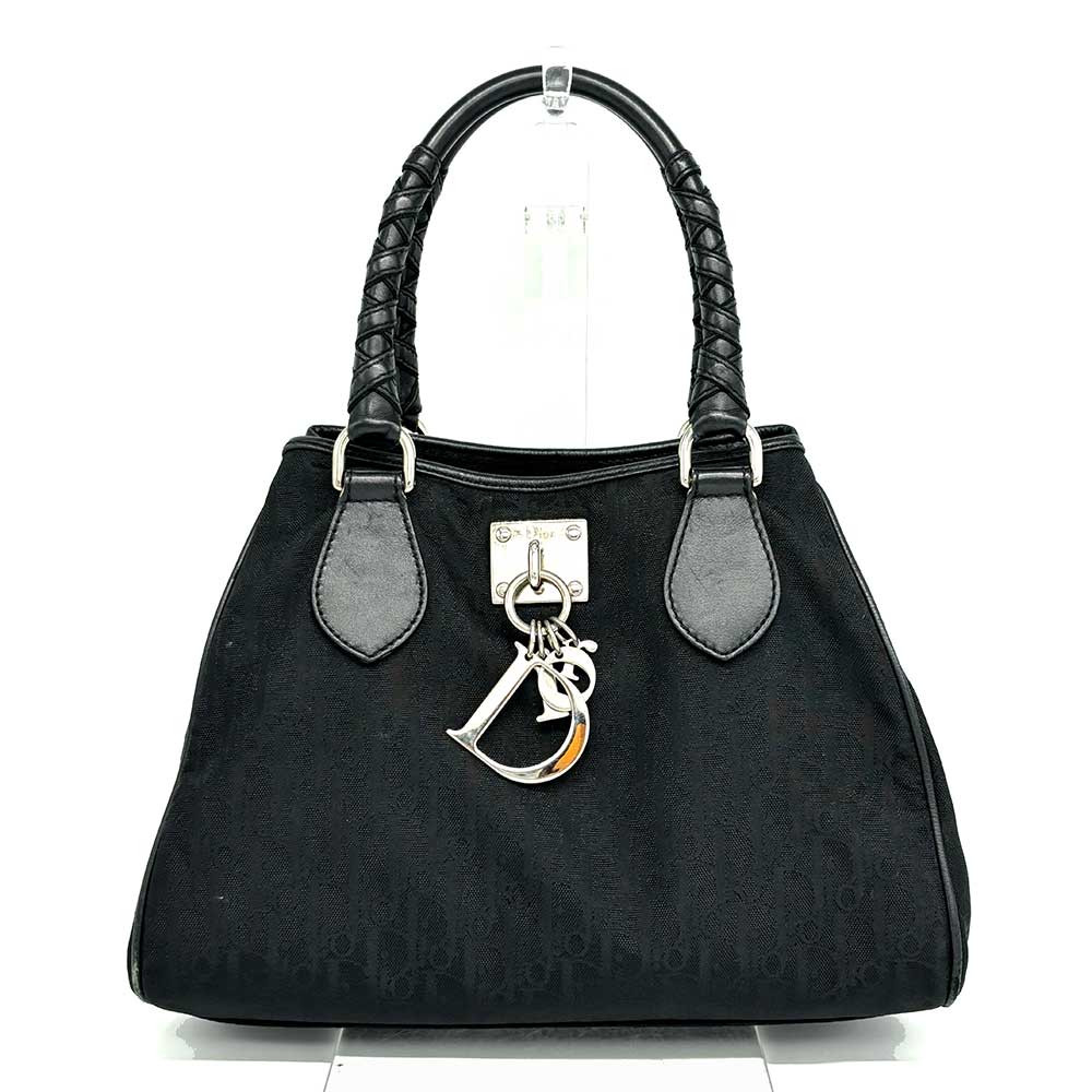 ディオール ラブリー ハンドバッグ トロッター トートバッグ ブラック 黒 DIOR ABランク 中古 六甲道店