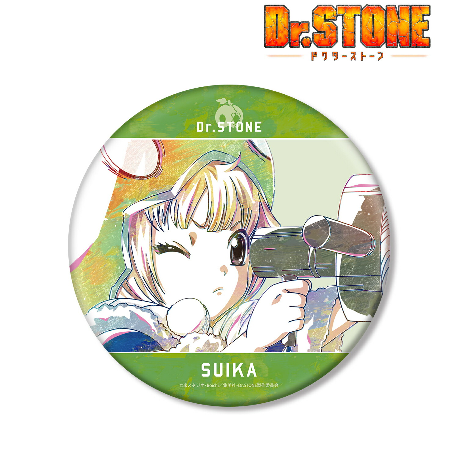希少　レア　Dr.stone くじ引き堂　缶バッジ　あさぎりゲン　石神千空 株式会社ホビーストック:: 商品詳細 - 【カプセル】Dr.STONE 缶
