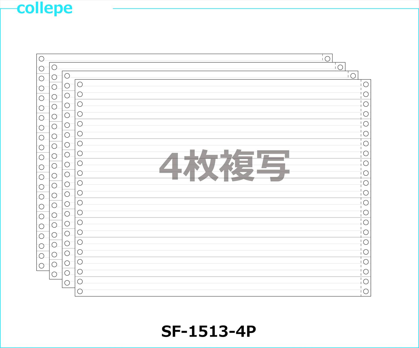 年代順の連続勘定書き質問用紙 1/3単線15X11in 4枚書きうつす 500仕掛ける