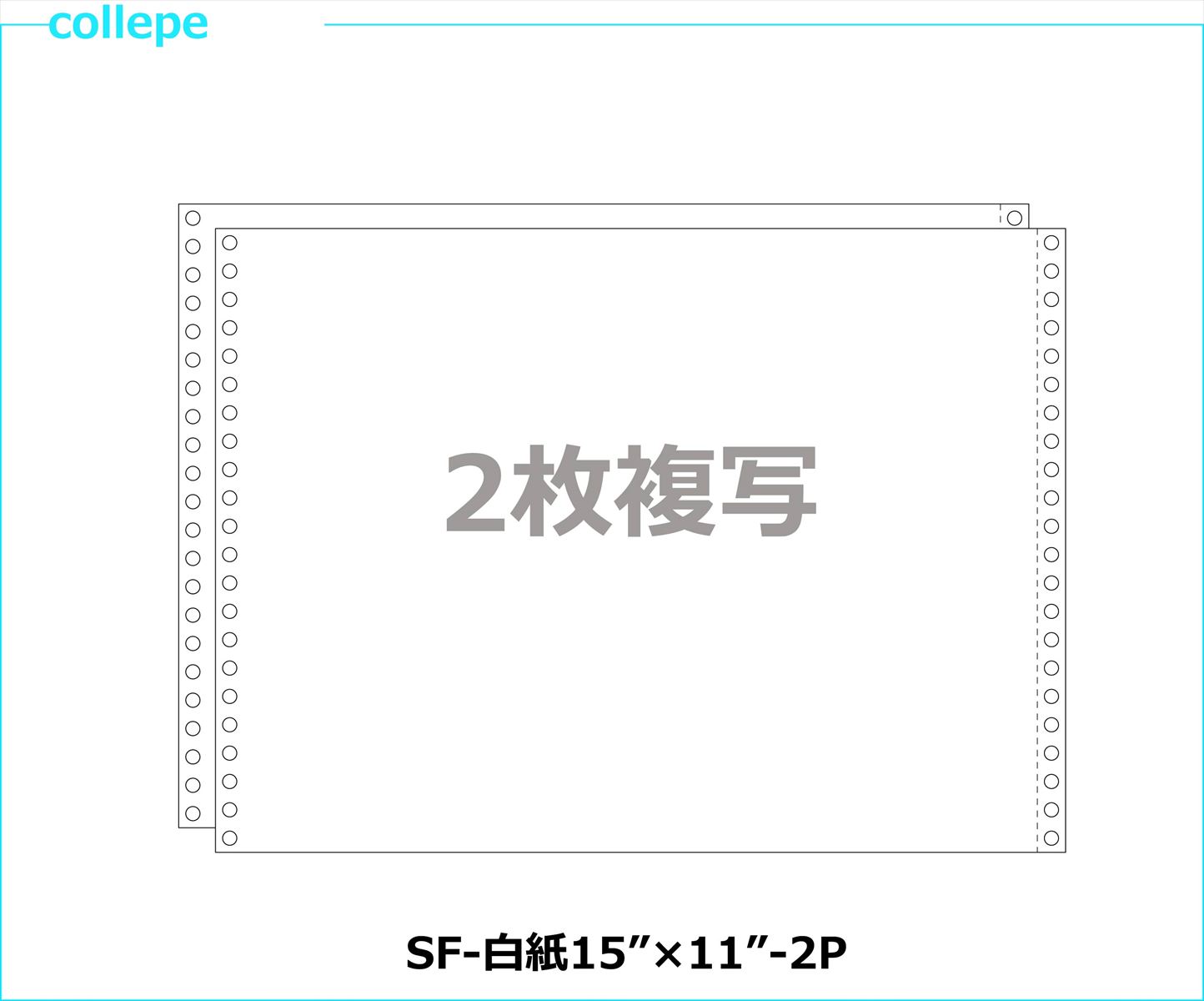 年代順の連続勘定書き質問用紙 新規まき直し15×11in 2枚書きうつす 1000枚