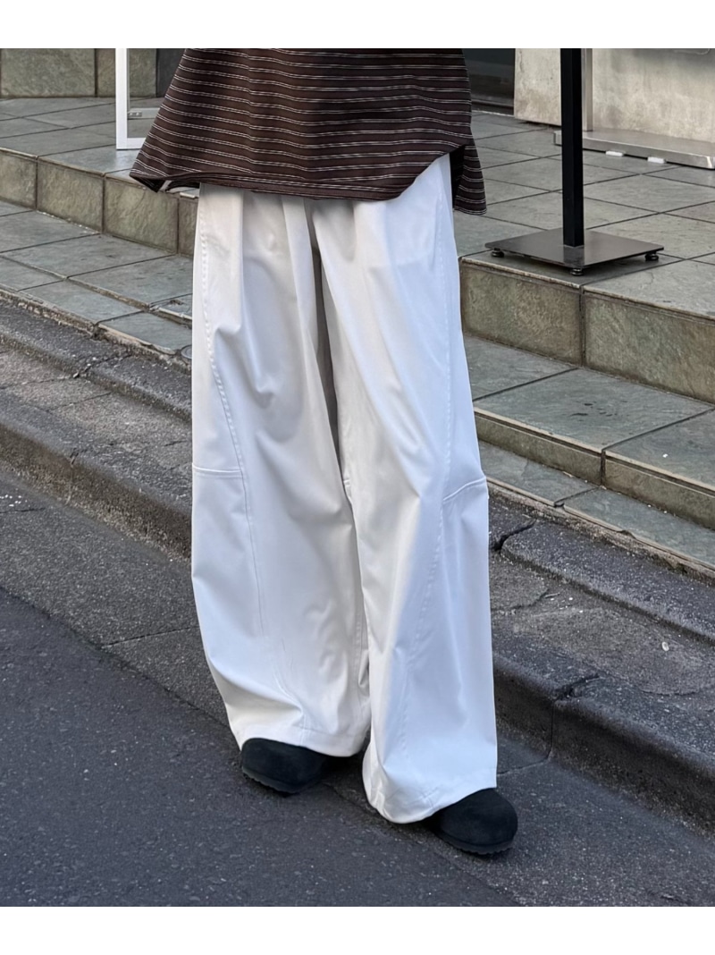 【UNISEX】ストレッチツイルバレルイージーパンツ COLONY 2139 コロニー トゥーワンスリーナイン パンツ その他のパンツ ホワイト ブラウン ブラック【送料無料】[ Fashion]