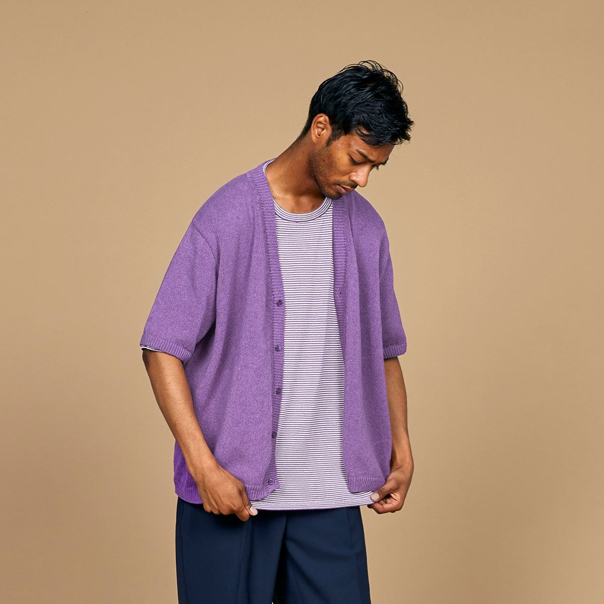 COLONY CLOTHING コロニークロージング / 和紙 クラブカーディガン / CC2301-KN02|COLONY CLOTHING 店