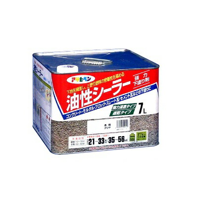 アサヒペン 油性シーラー [7L] 屋根 スレート コンクリート モルタル 下地 強化 密着 ベランダ ガレージ 屋上