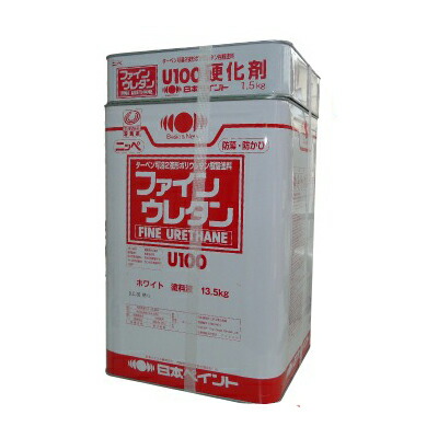 【貨物輸送無料】 ニッペ ファインウレタンU100 白いこと（ND-101） [15kg書き割り] 日本えの具