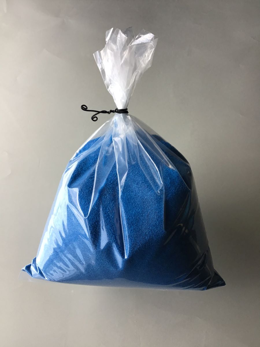 FS-23/10 kg 色つや砂子 細粒 (0.5粍前後) 米国海兵隊員青碧 10 kg