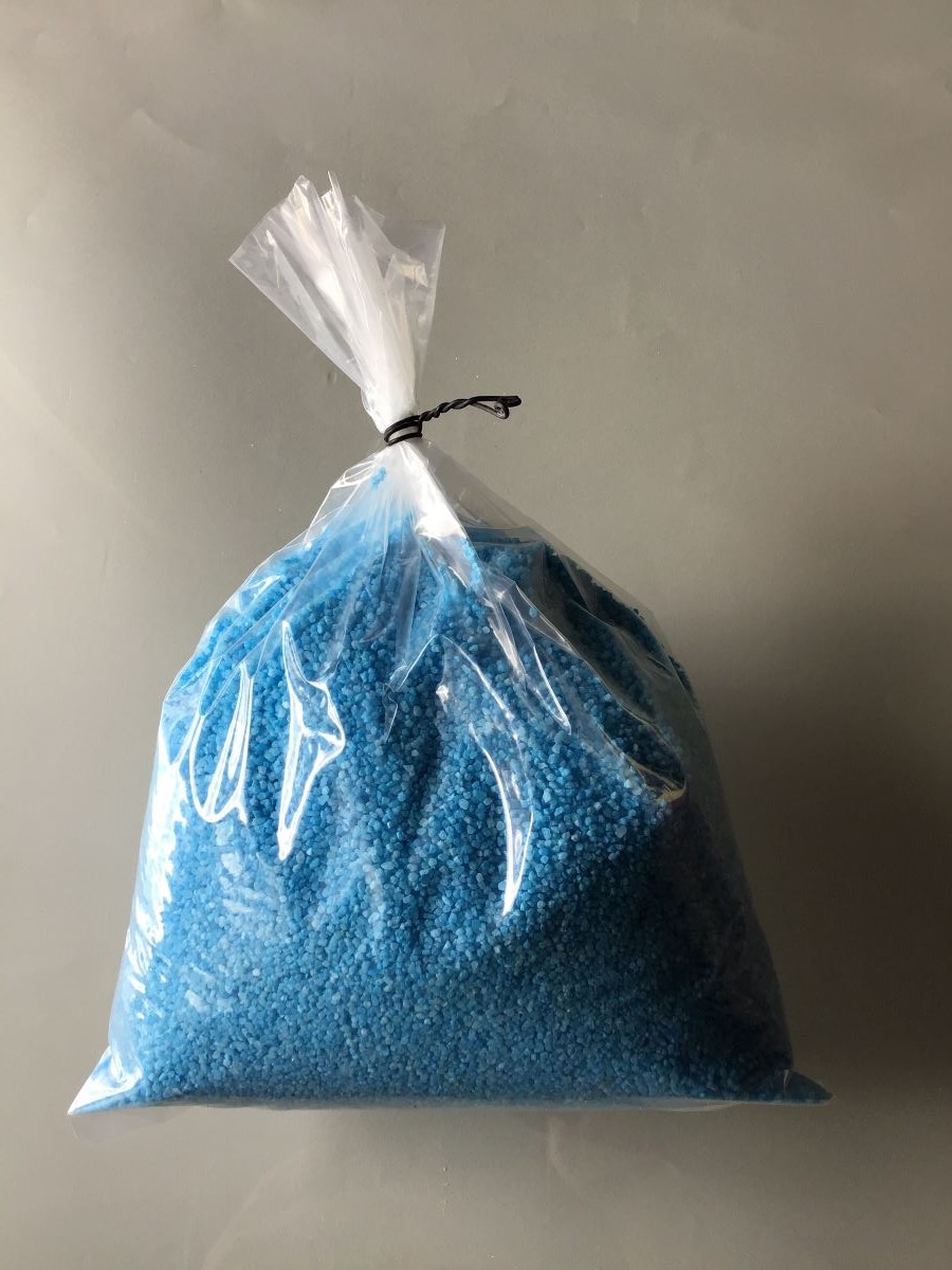 CV-22/10 kg カラーサンド 小粒　(1.5mm前後) スカイブルー　10 kg｜カラーサンドショップ　彩り工房