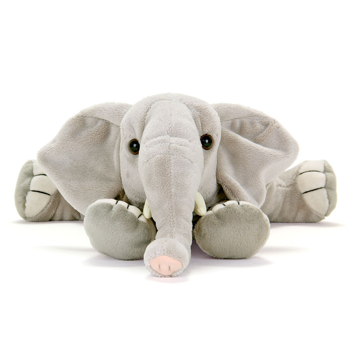 楽天市場】アフリカゾウ ぬいぐるみ おすわりシリーズ | リアル 象
