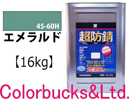 【超防錆 サビキラーカラー】【エメラルド】【16kg】【サビキラープロシリーズ】BANZI　BAN-ZIサビキラーPROカラー/サビキラカラーサビキラーシリーズ最強の防錆効果を誇る水性塗料水性防錆塗料　さび封じバンジー/バンジ｜Colorbucks　カラーバックス