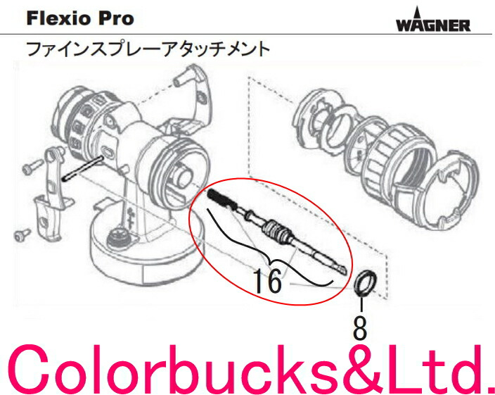 市場 FLEXIO 用フレキシオPRO PTFE 2351177 ニードルセット No.16 R1.8ｍｍ プロ パーツ販売フレキシオ PRO用パーツ  FC3500