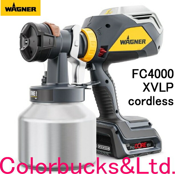 楽天市場】□フィニッシュコントロール【FC4000】18V コードレス XVLP低圧電動スプレーガン【FC4000 18V ファインスプレーキット】WAGNER  日本ワグナー XVLP低圧塗装機18V BOSCH バッテリー×２個付属エアコンプレッサー不要水系/溶剤系塗料,2液型塗料など :  Colorbucks ...