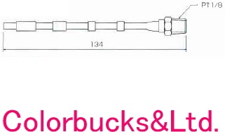 GA-REW ガリューブラシ付洗い濯ぎ火器 SB-300B/SGB-300B用スペア部品ノズル SN-134BRスペア部品玉蜀黍との組みあわせだけではノズル単一のものとはなりません。