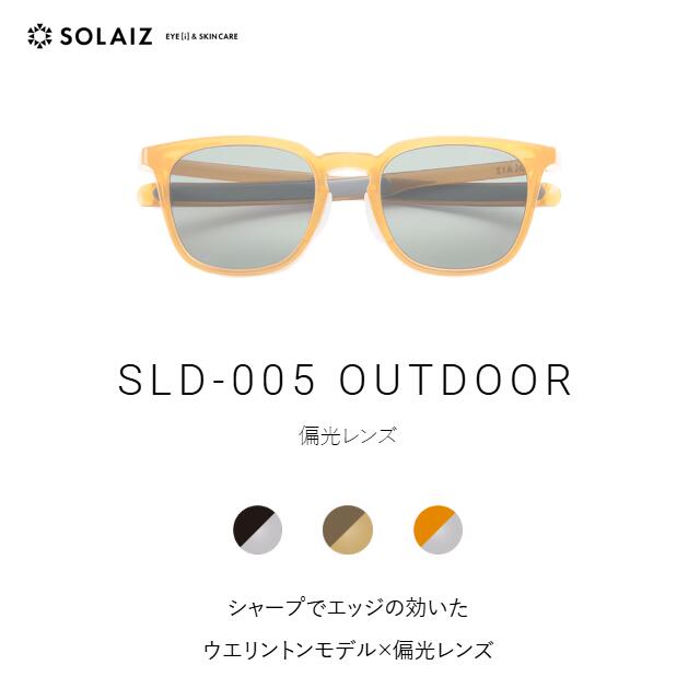 【最大限度2000円引き換え証 】ソライズ 黒眼鏡 SLD-005 OUTDOOR せつ然たるで境界線の効いたウエリントンモデル(SOLAIZ Outdoor use collection アウトドア 偏光 ユニ一発やる メンズ レディース 眼鏡 エイジングケア 近赤外線撥ねのける)