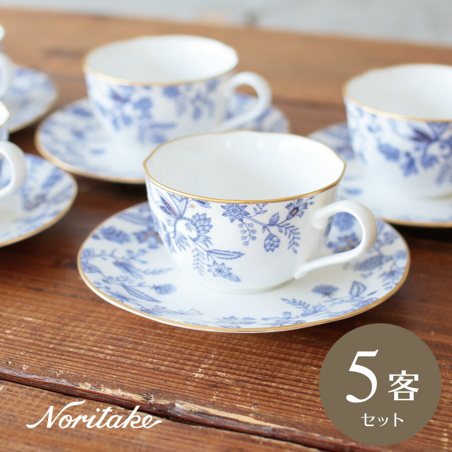 ノリタケNoritake Contemporaryホワイト陶器 食器セット 5枚 Noritake - ノリタケ 皿 5枚セットの通販 by はな's shop