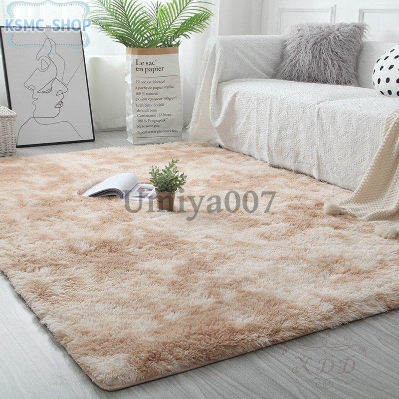 8色ラグ 洗える 畳 柔らかくてすべすべしている ラグマット 160×200cmカーペット リビング グラデーション色 絨毯 北欧 長い毛羽おしゃれ じゅうたん 長方形