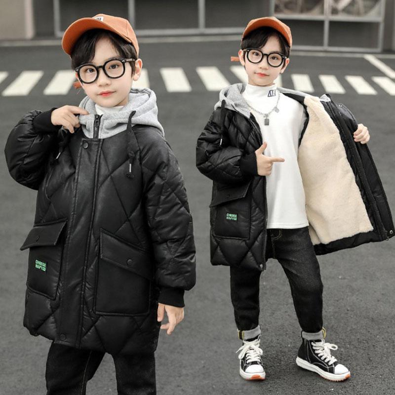 キッズ 上衣 赤ちゃん服 厚地の外套 御坊っちゃん 防寒打つ手 秋冬 韓国 心地好い御召しもの 御坊っちゃん 中綿 アウター あったか ボンネット付き添い人 通園 通学 秋冬