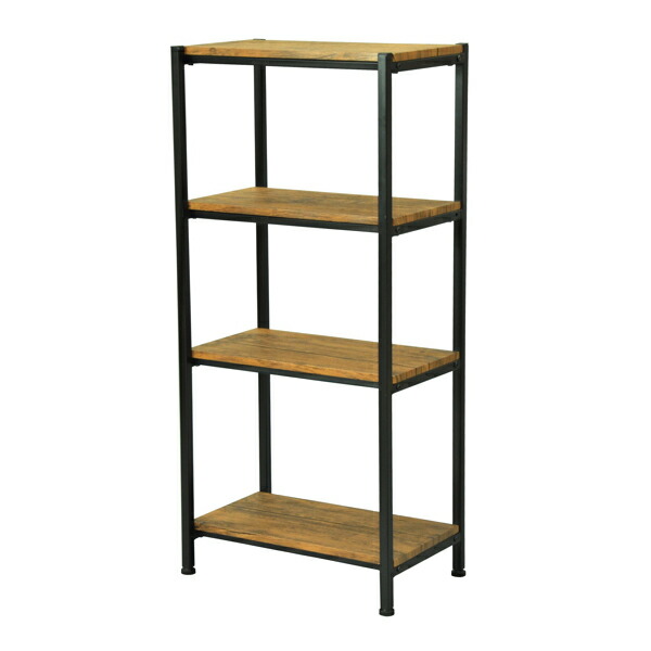 楽天市場】オープンラック 4段 ブルックリンスタイル ヴィンテージ調