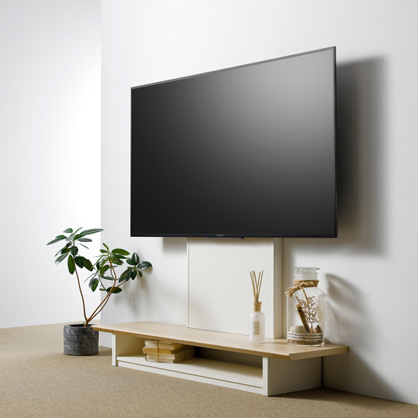 【楽天市場】テレビ台 壁寄せ フロアスタンド 65V型対応 TVラック 幅120cm （ 送料無料 TV台 TVボード TVスタンド 壁よせ
