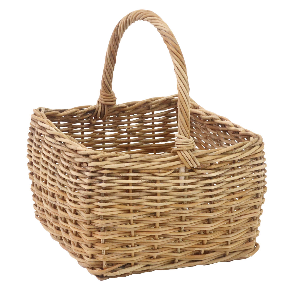 楽天市場】バスケット アラログ グリーンバスケット スクエア ラタン