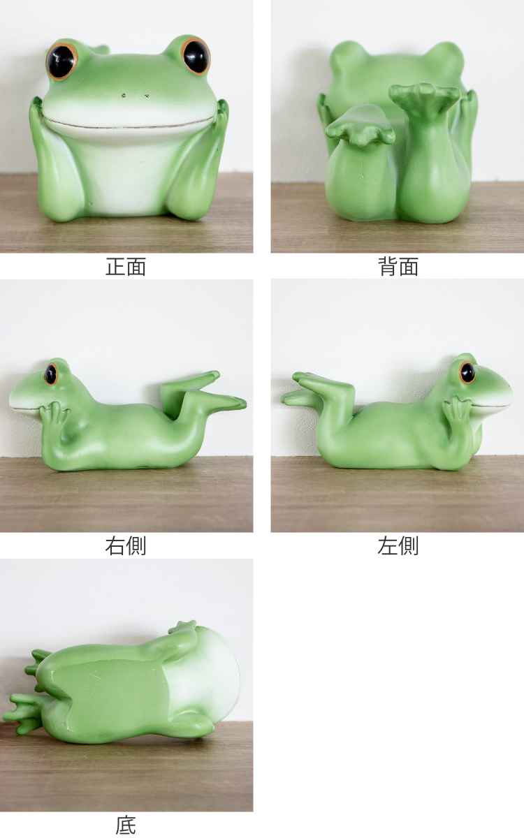 オーナメント ミニガーデン Copeau かえる ごろん ごろんカエル インテリア カエル ガーデニング グッズ コポタロウ コポー コレクション フィギュア マスコット ミニチュア 卓上 手作り 机 玄関 置物 蛙 雑貨 頬杖 飾り 受賞店 ごろんカエル