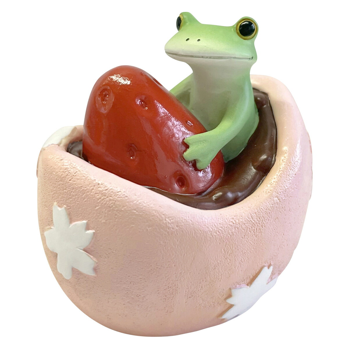 楽天市場】コポー いちご大福とカエル カエル 置物 （ Copeau 置き物