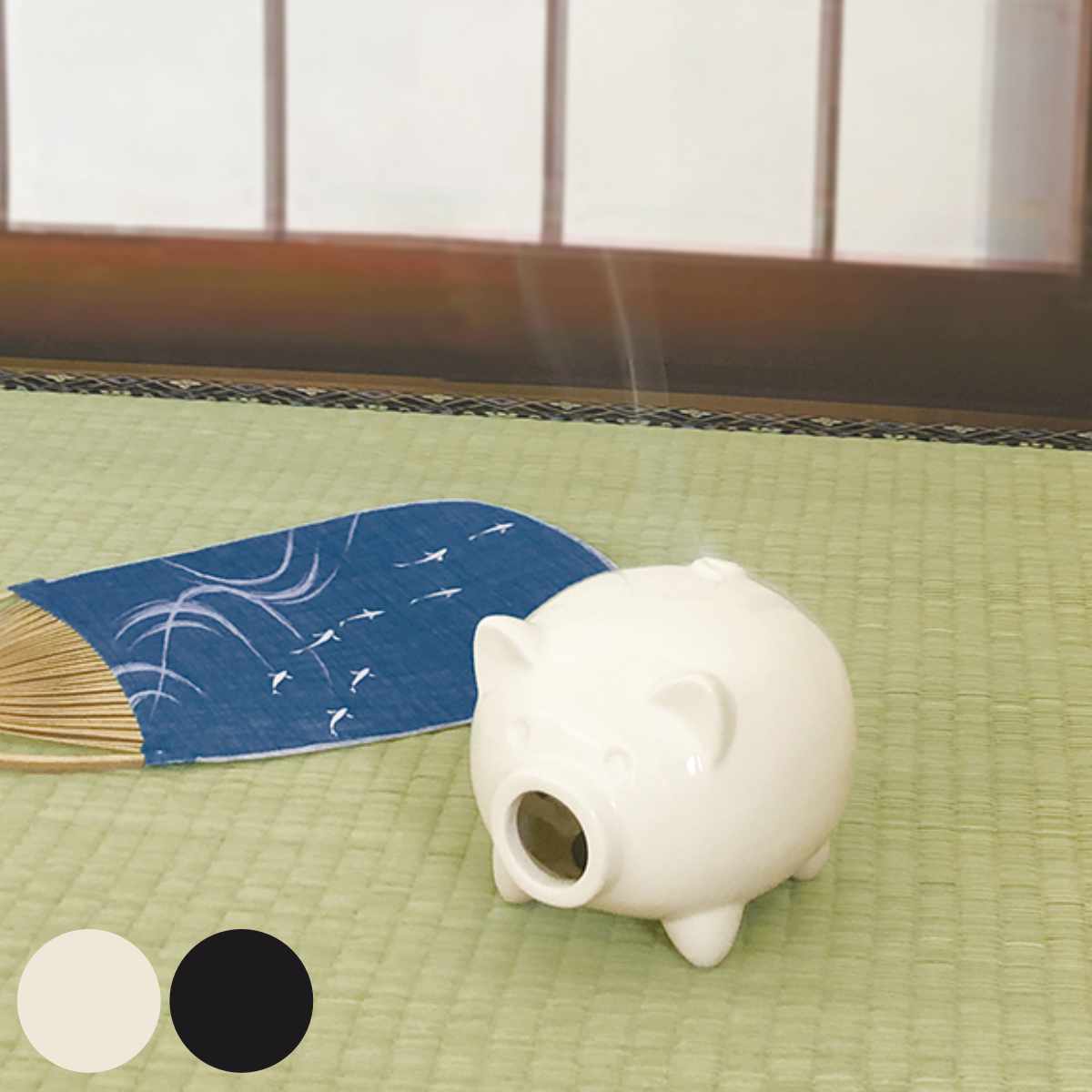 蚊遣り豚 ミニ 陶製 蚊やり ミニ蚊遣り 蚊取り線香ケース 蚊取り線香入れ ブタ 陶器製 専用スタンド付き コンパクト 持ち運び 可愛い インテリア 年末のプロモーション特価